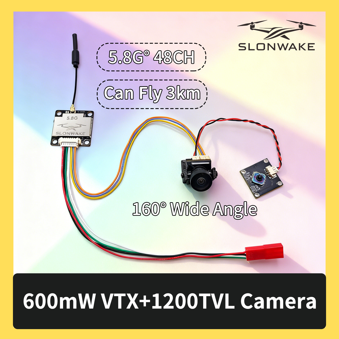 Drone Rc1 - SLONWAKE 5.8G 600mW 7-24V FPV Video