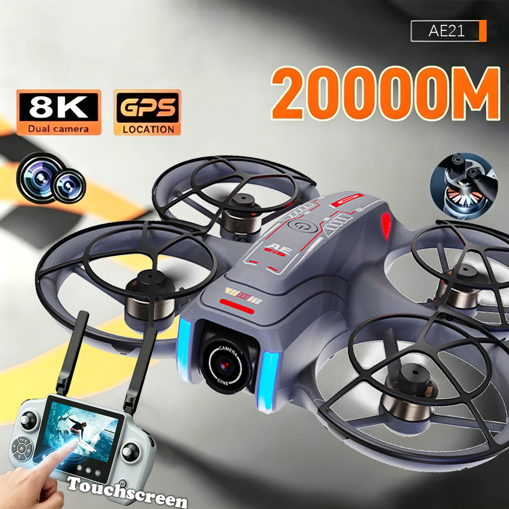Drone Rc Helicopter With Camera - Upgrade AE21 Aerial Drone 8K HD