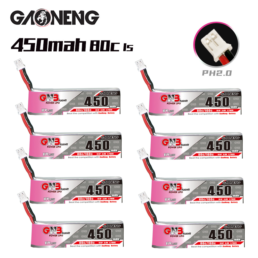 Drone Rc Board - GNB HV 1S 3.8V 450mAh 80C/160C