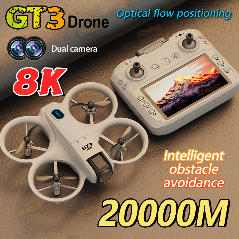 Drone Rc Camera - New GT3 With Screen Mini Drone