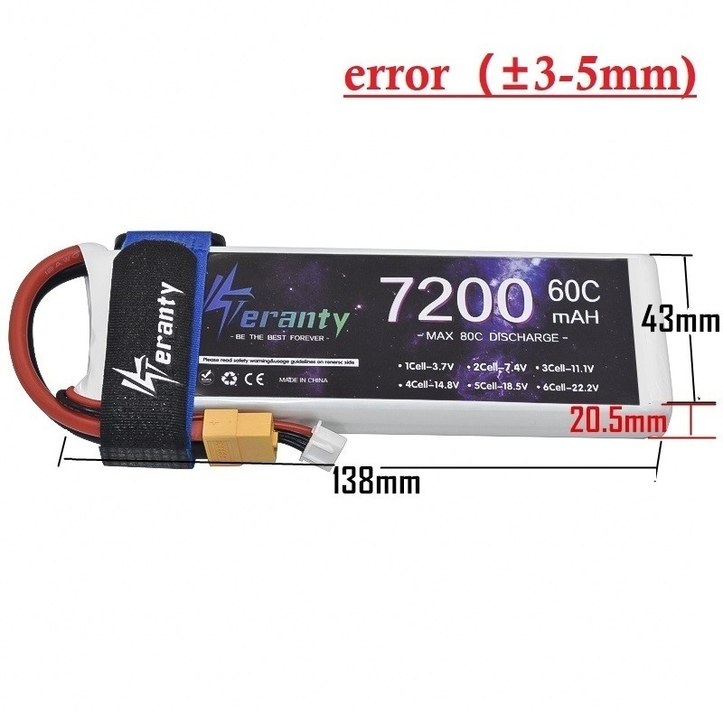 Upgrade 2S 7.4V 7200mAh 60C 6S - Drone Carrera Rc ulasan dan harga
