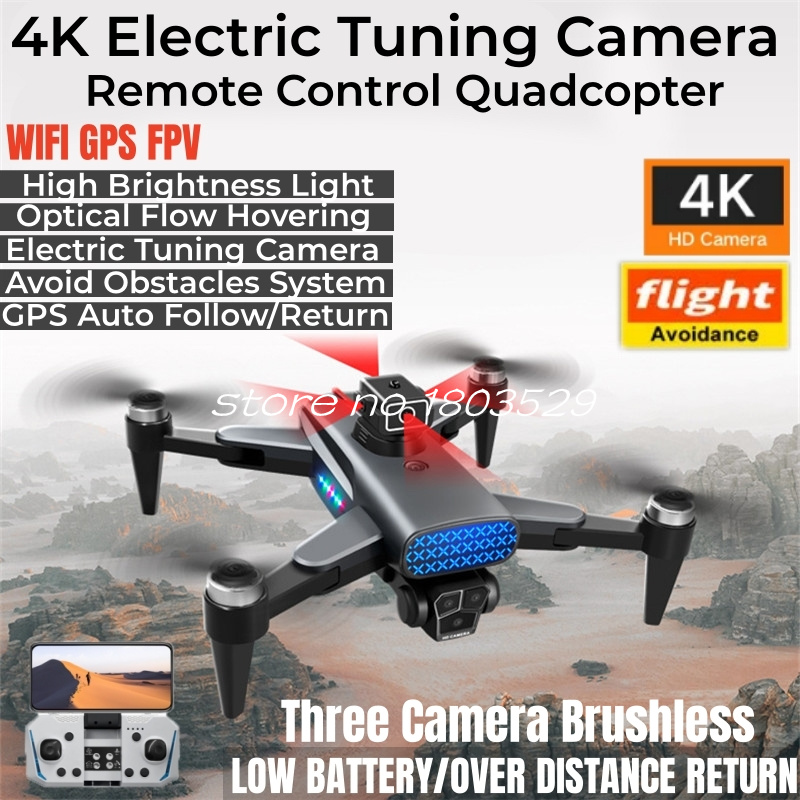 4K ESC GPS Follow Me Brushless - Drone Rc Fpv Manual ulasan dan harga