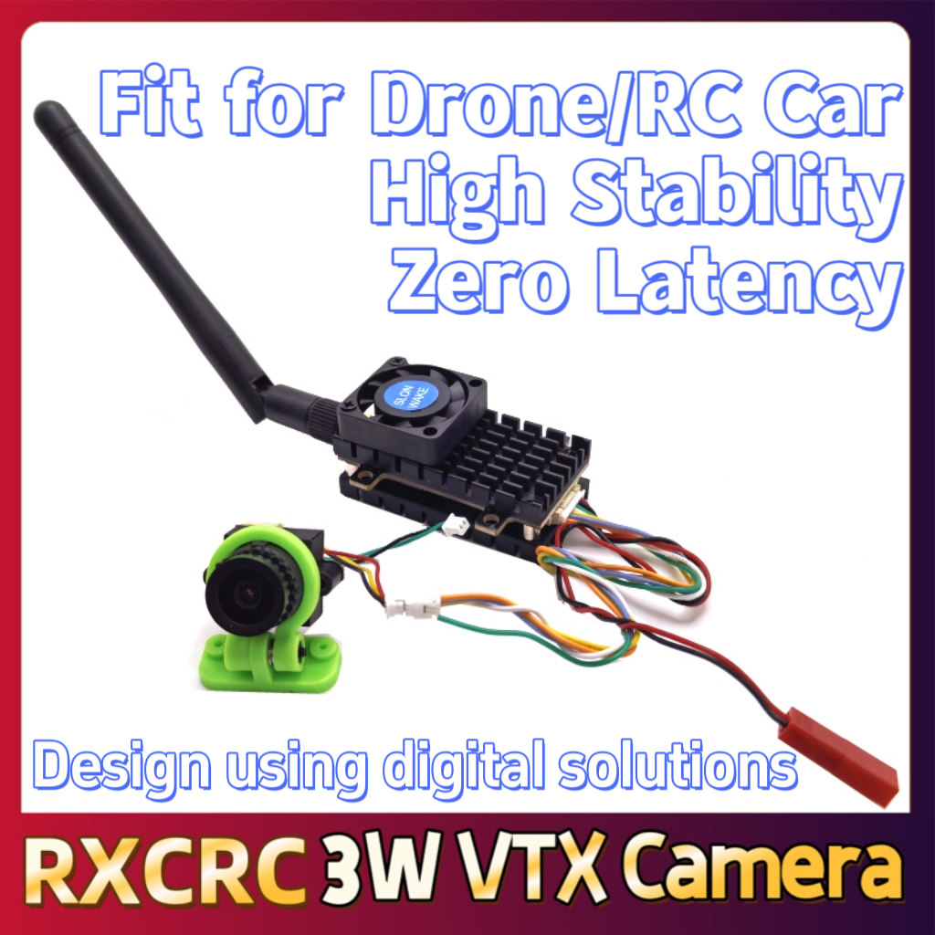 RXCRC 5.8G 3W Video VTX transm - Drone Rc Camera ulasan dan harga