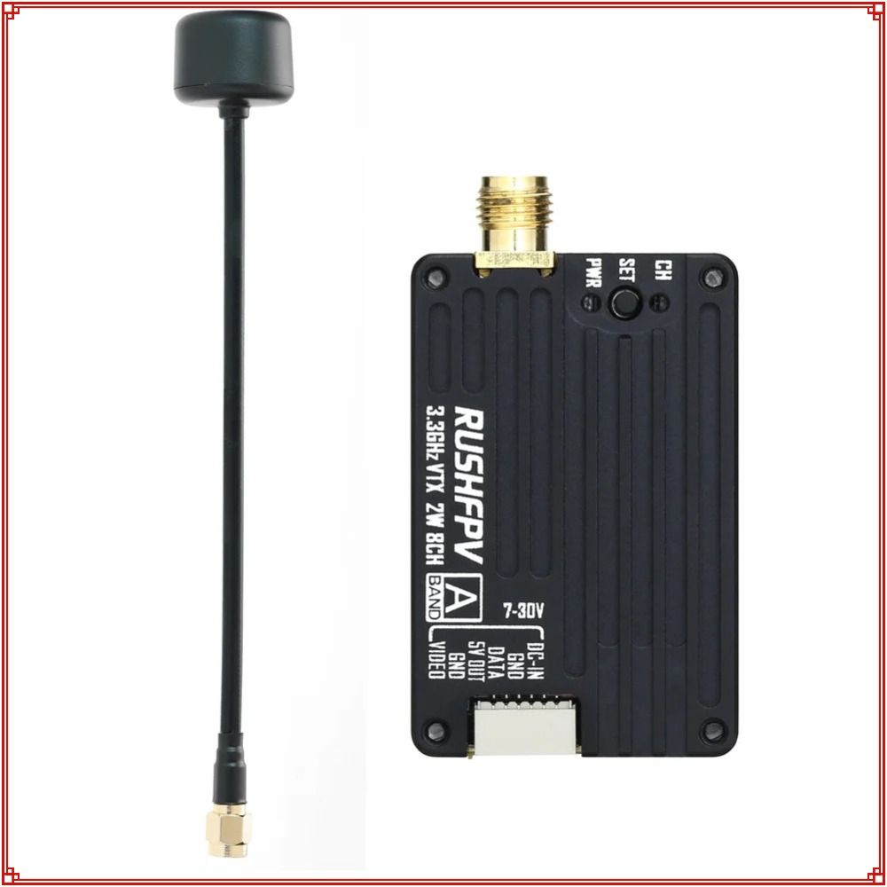 2026 New RUSHFPV 3.3G 2W VTX T - Rc Transmitter Drone ulasan dan harga