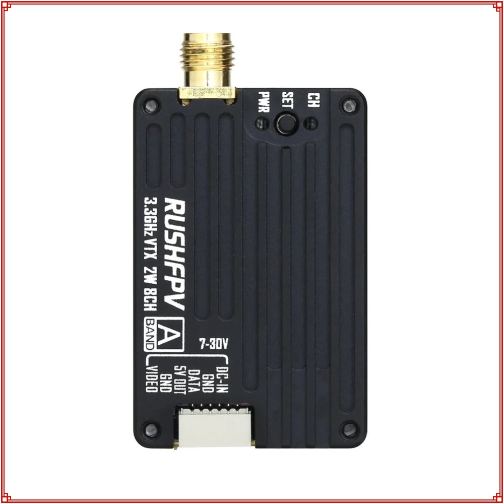2026 New RUSHFPV 3.3G 2W VTX T - Rc Transmitter Drone ulasan dan harga