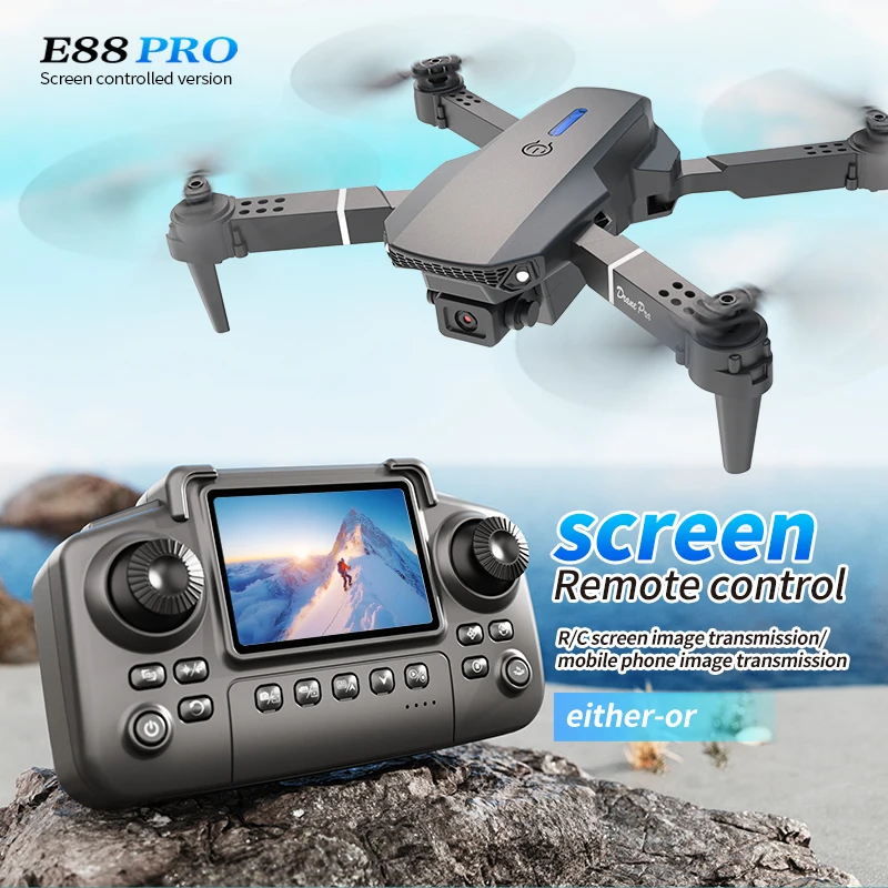 Professional E88 PRO Drone wit - Drone Rc Helicopter With Camera ulasan dan harga