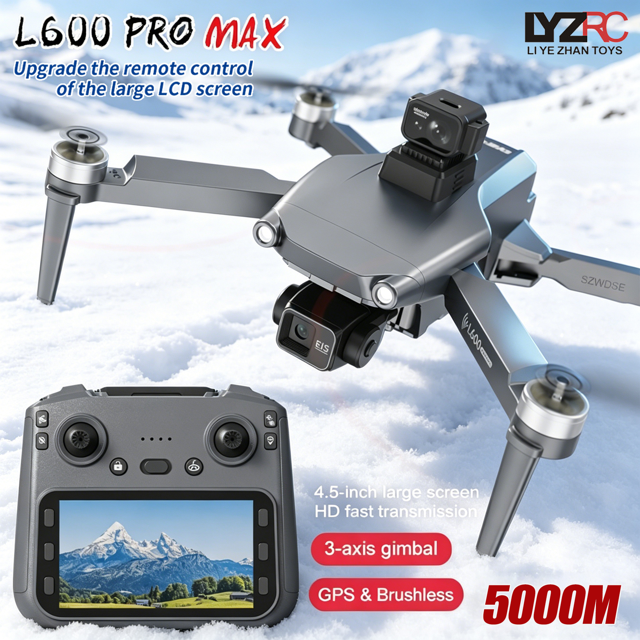 L600 MAX GPS Drone Professiona - Drone Rc Helicopter With Camera ulasan dan harga