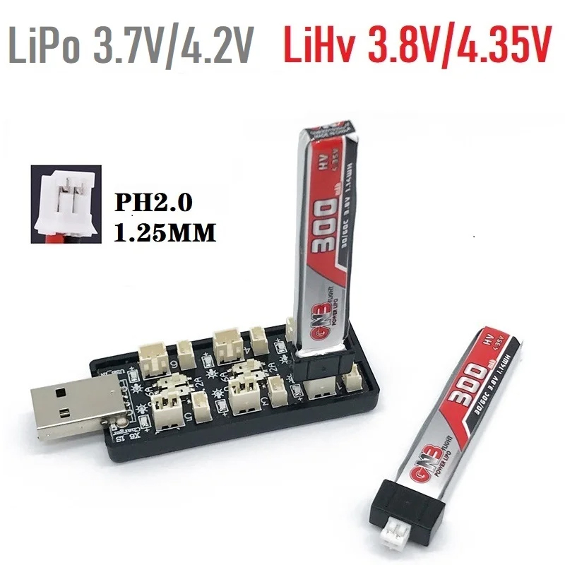 6CH USB 1S LiPo/LiHv 3.7V/4.2V - Drone Rc Board ulasan dan harga