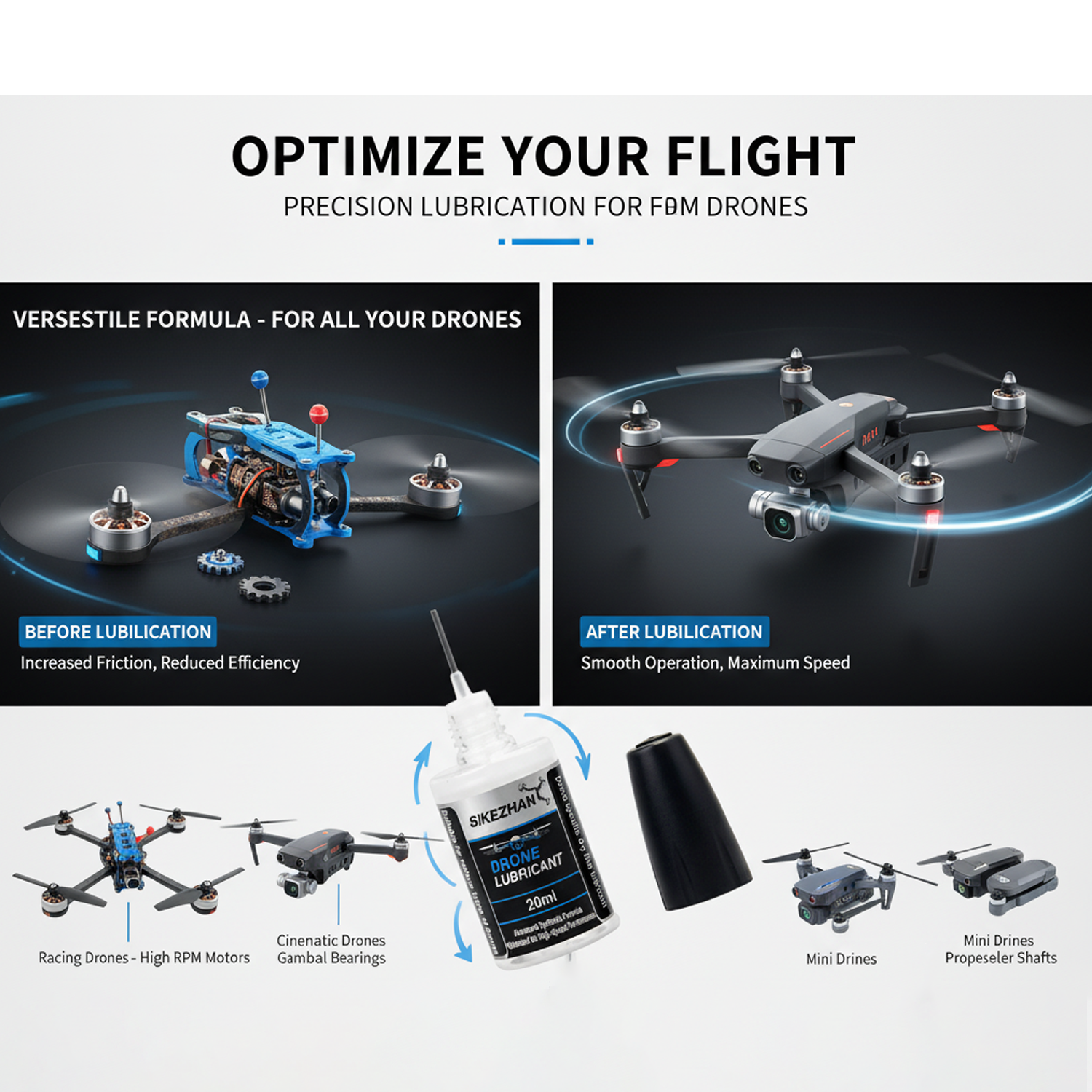 Micro Drone Motor Bearing Lubr - Drone Rc ulasan dan harga
