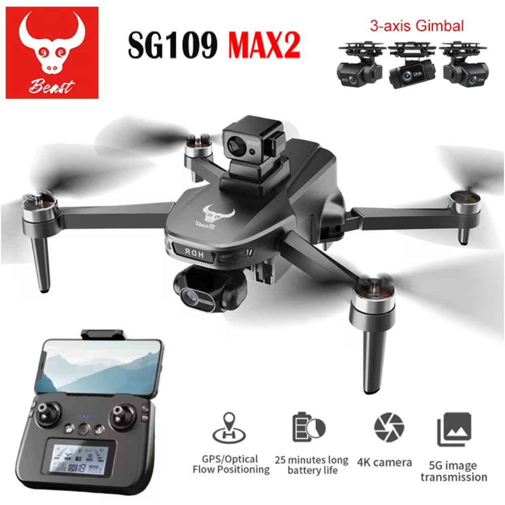 SG109 MAX2 Professional FPV 8K - Drone Rc Helicopter With Camera ulasan dan harga