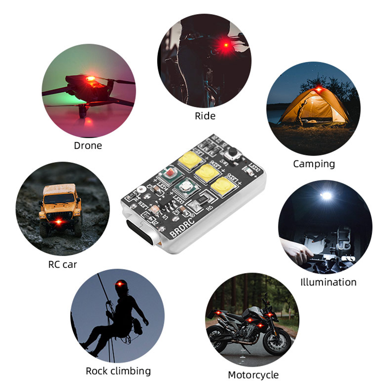Mini Drone Strobe Light for DJ - Drone Dji Rc Pro ulasan dan harga