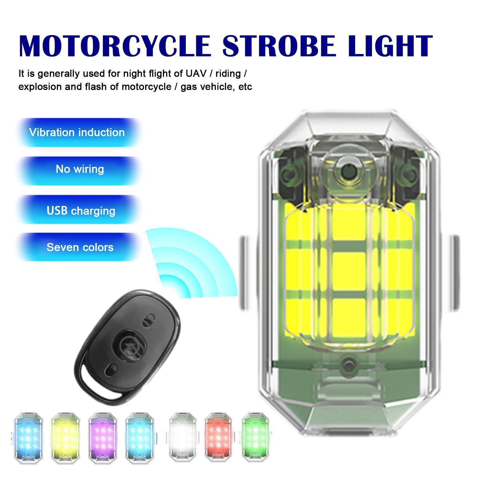 1/2/4Pc Remote Motorcycle Ligh - Drone Rc Signal ulasan dan harga