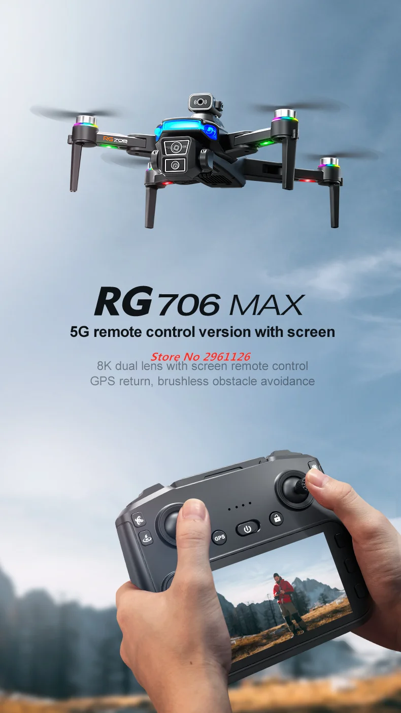 8K HD Camera GPS Drone Profess - Drone Rc Fpv Manual ulasan dan harga