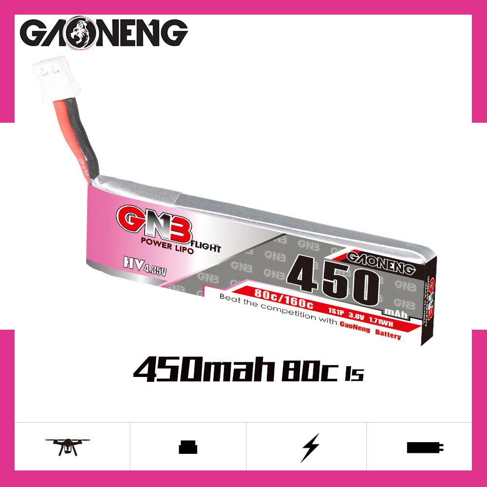 GNB HV 1S 3.8V 450mAh 80C/160C - Drone Rc Board ulasan dan harga