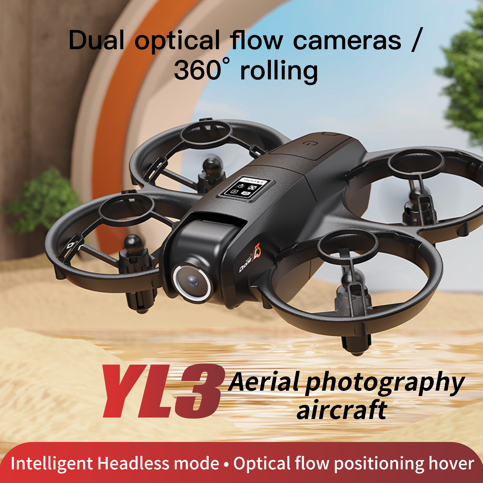 YL3 Drone HD Dual-Camera FPV A - Drone Rc Yl3 ulasan dan harga