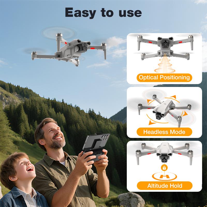 2026 Hot L017 Pro Drone Brushl - Drone Rc Helicopter With Camera ulasan dan harga