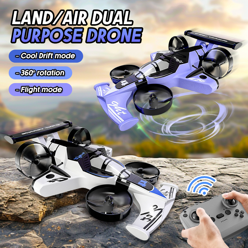 2in1 Mini Drone Air-Ground Fly - Drone Carrera Rc ulasan dan harga
