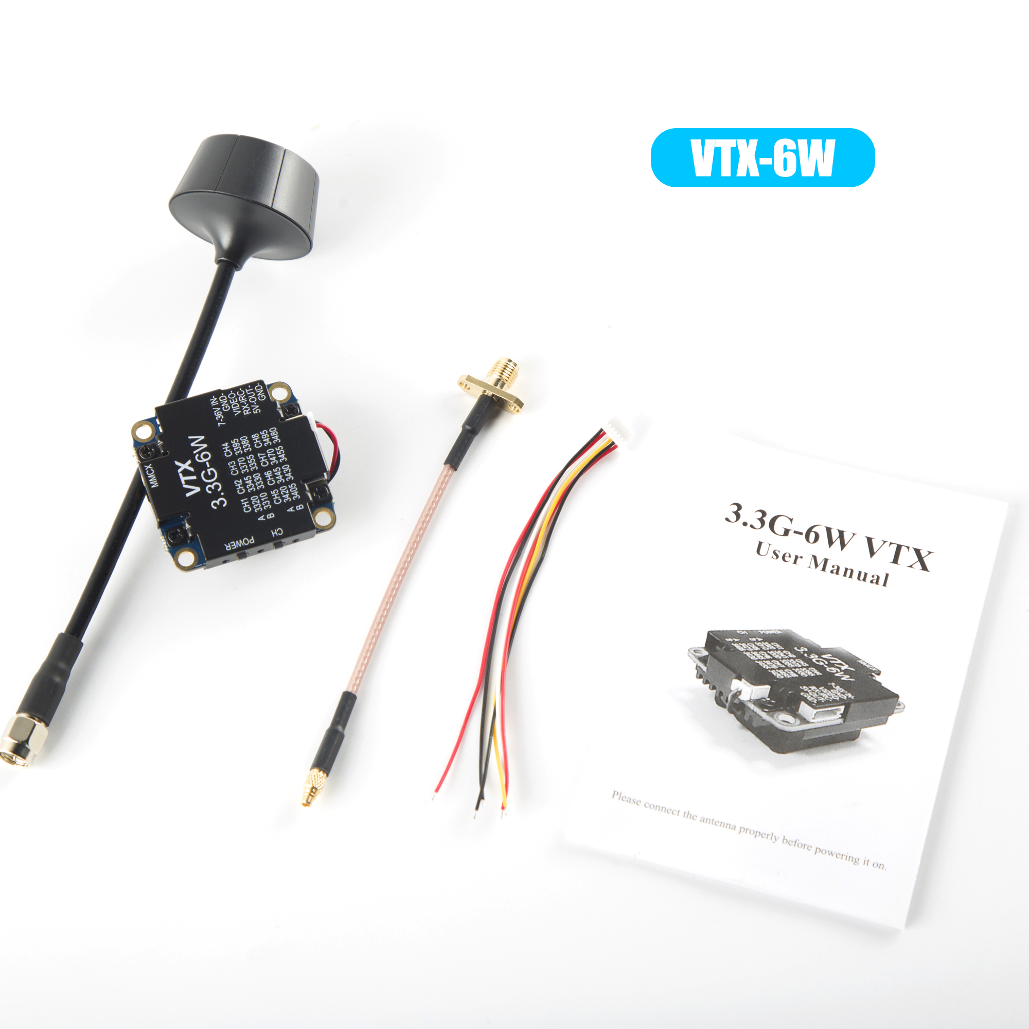 FPV Video Transmitter 3.3G 6W  - Rc Transmitter Drone ulasan dan harga