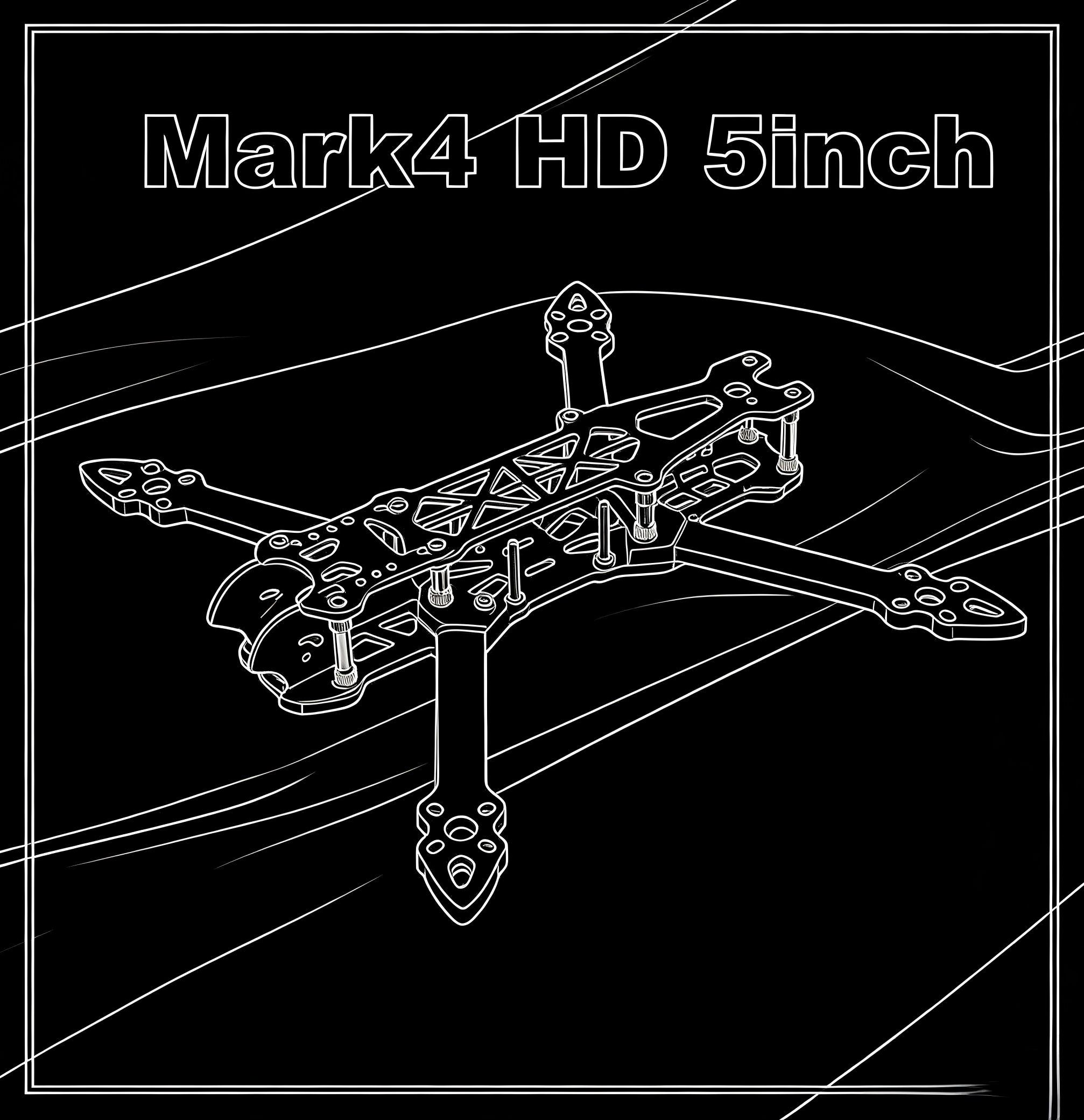 MARK4 V2 Mark 4 V2 5inch 240mm - Drone Frame 5 Inch ulasan dan harga