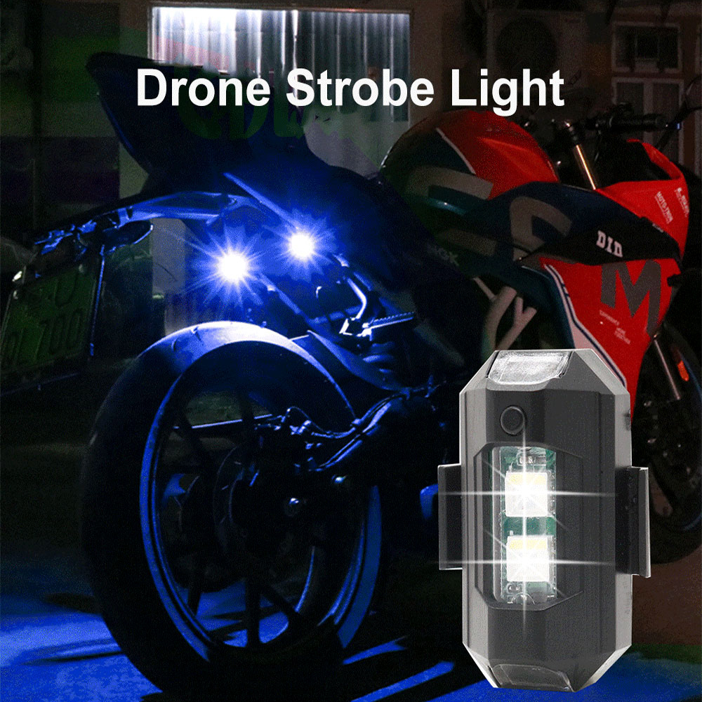 Motorcycle LED RGB Warning Lig - Drone Rc Signal ulasan dan harga