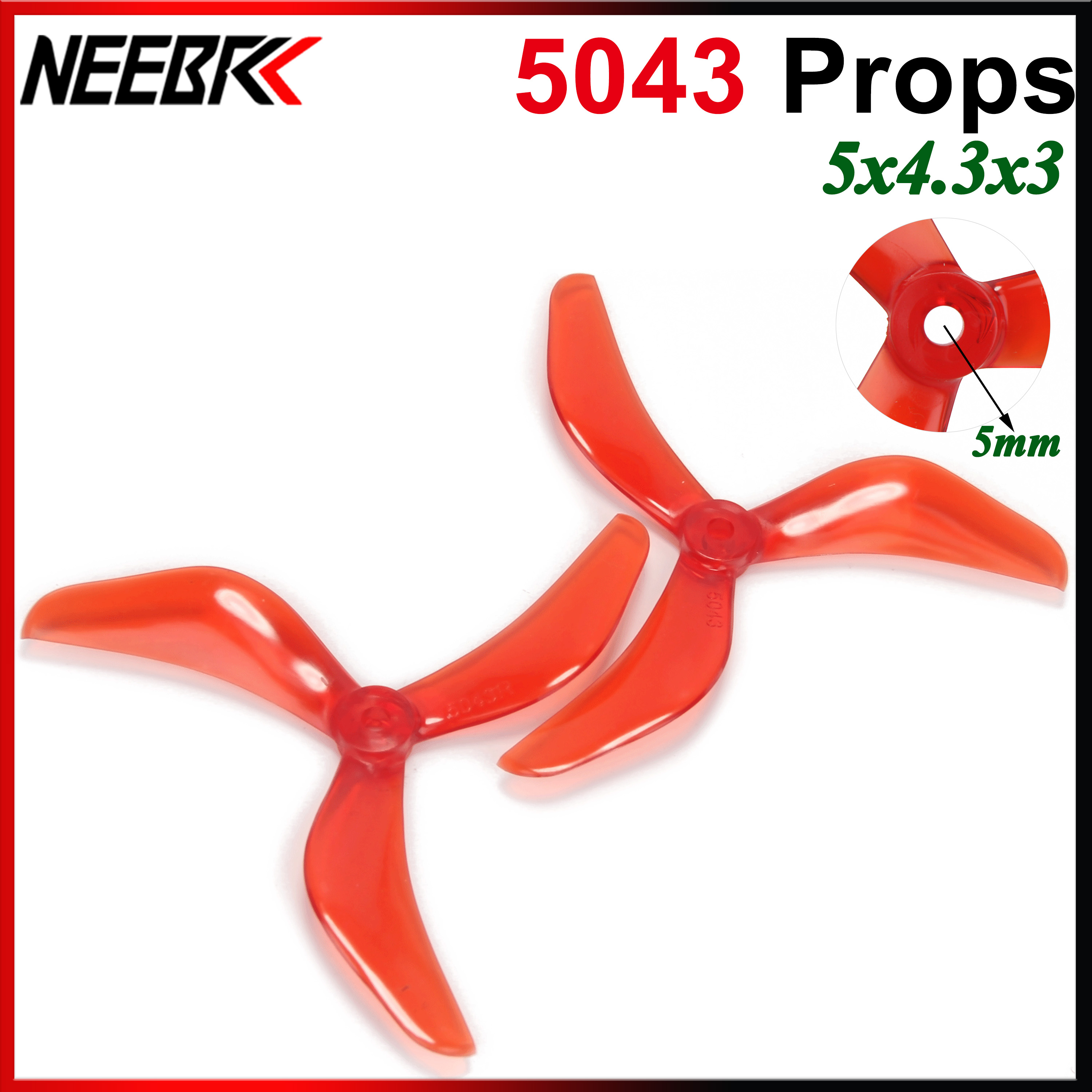 4/8PCS 5043 3-Blade Props 5X4. - Drone Frame 5 Inch ulasan dan harga