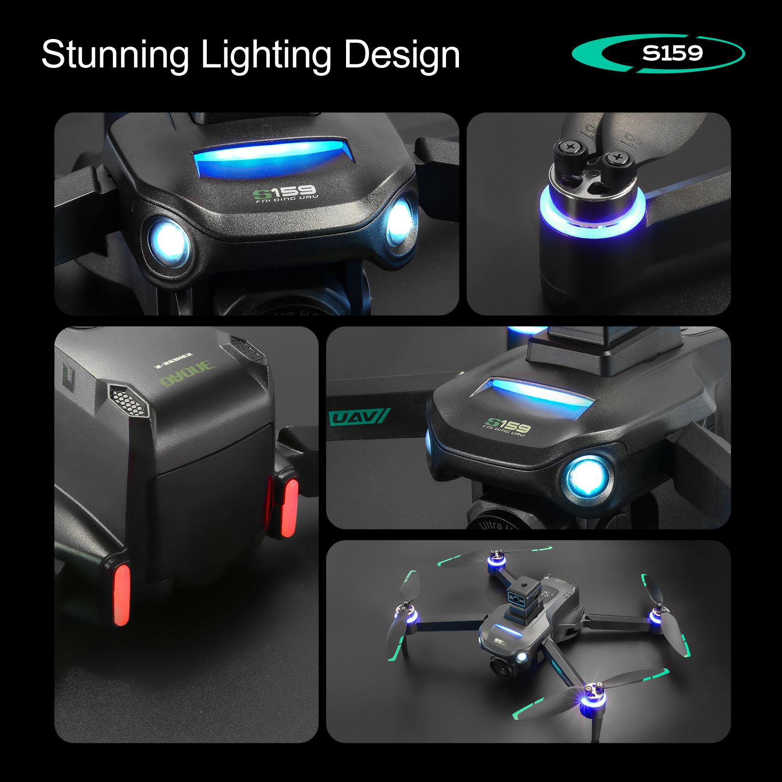 S159 GPS Drone 4K Profesional  - Drone Rc Helicopter With Camera ulasan dan harga