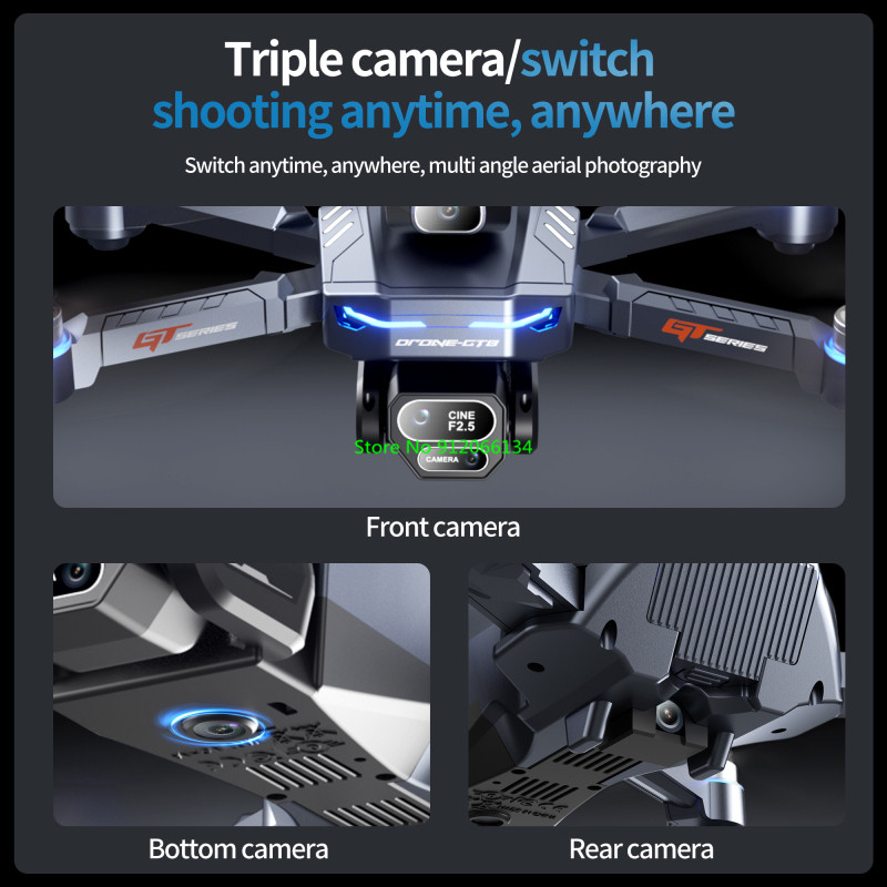 8K Obstacle Avoidance Brushles - Drone Rc Fpv Manual ulasan dan harga