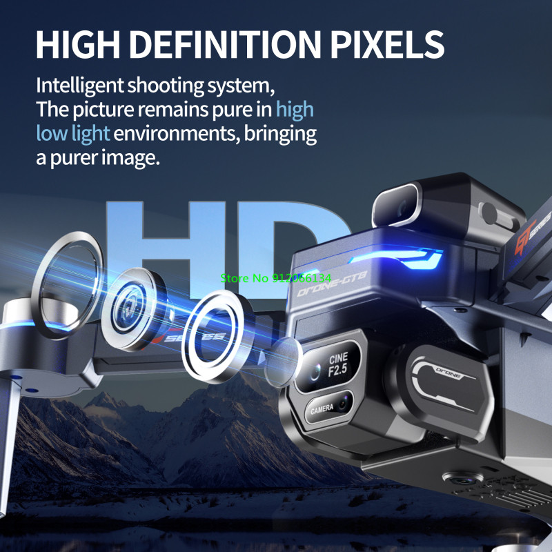 8K Obstacle Avoidance Brushles - Drone Rc Fpv Manual ulasan dan harga